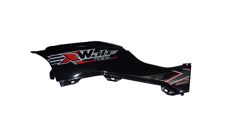 İÇ DİZLİK SOL SİYAH-KIRMIZI (XWOLF 700)